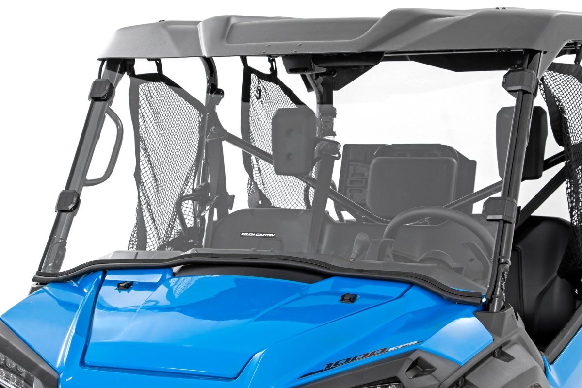 Honda Pioneer 1000-5 Limited Edition Full Windshield - Rough Country - Scratch Resistant - '17-'21